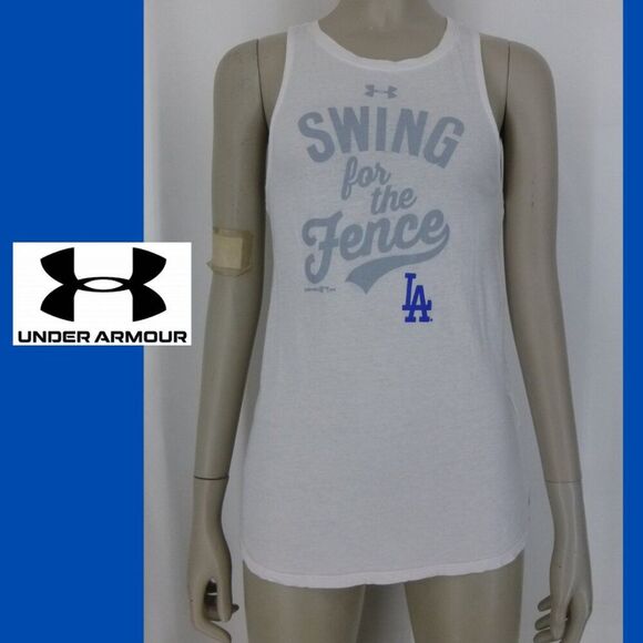 Under Armour Los Angeles Dodgers Swing For The Fence Racer Back Tank - Picture 2 of 12